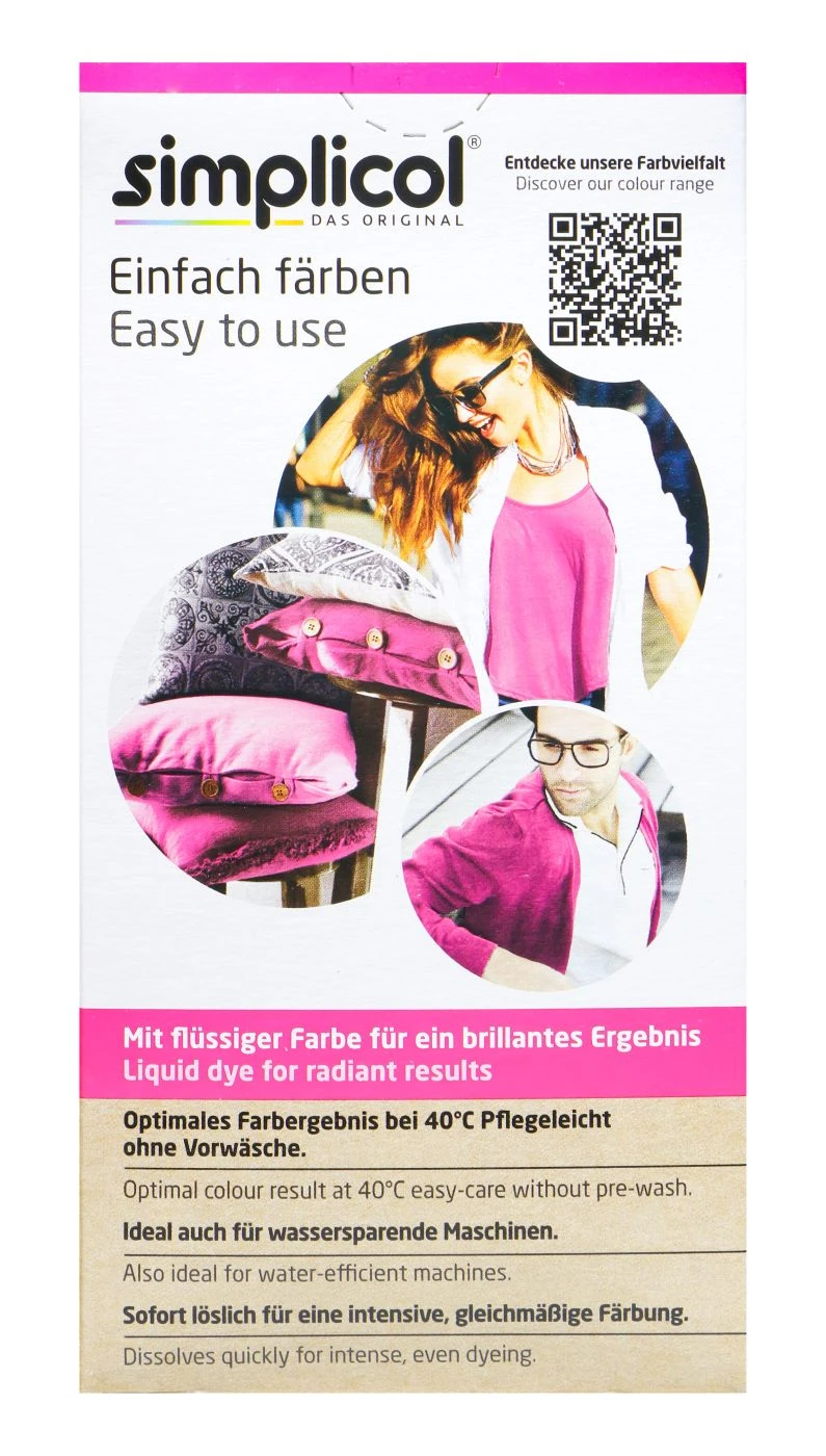 Simplicol Intensiv Pink-Berry Textilfarbe - 1027620 5 Simplicol Intensiv Pink-Berry Textilfarbe - 1027620 – Bild 3