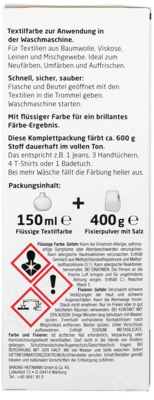 Simplicol Intensiv Samt-Schwarz Textilfarbe - 1818 6 Simplicol Intensiv Samt-Schwarz Textilfarbe - 1818 – Bild 4