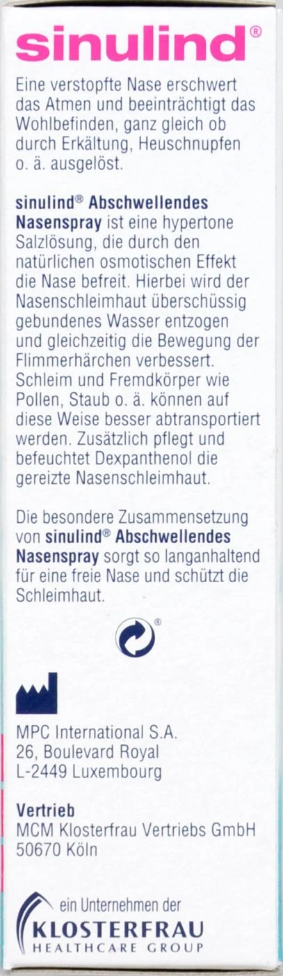 Sinulind Abschwellendes Nasenspray - 15 Ml 5 Sinulind Abschwellendes Nasenspray - 15 Ml – Bild 3