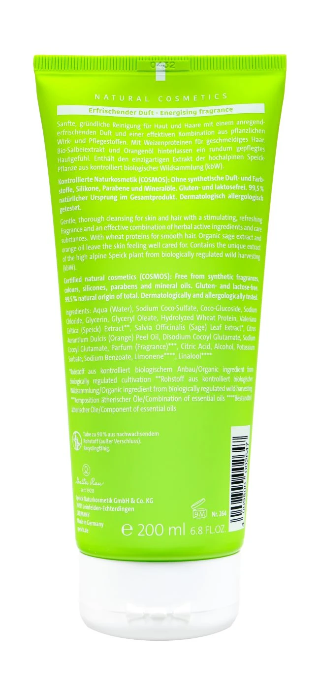 Speick Natural Aktiv Duschgel - 200 Ml 4 Speick Natural Aktiv Duschgel - 200 Ml – Bild 2