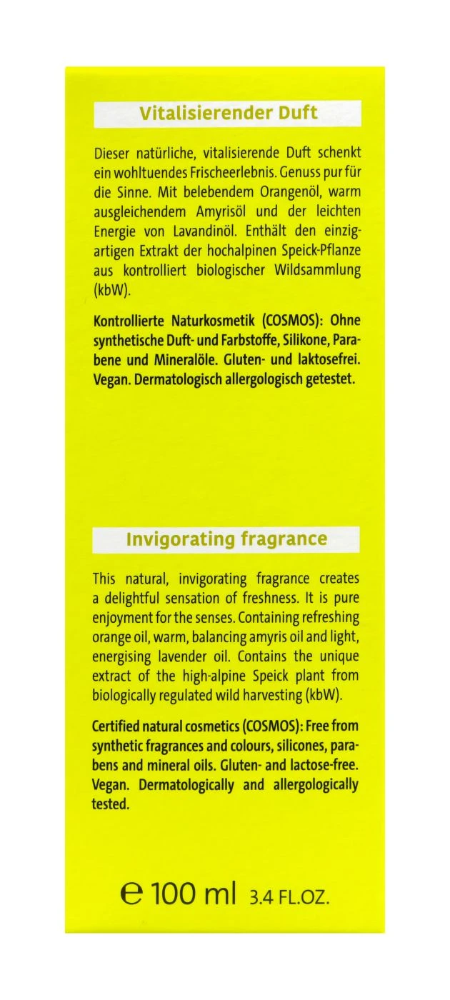 Speick Natural Aktiv Eau De Cologne - 100 Ml 4 Speick Natural Aktiv Eau De Cologne - 100 Ml – Bild 2