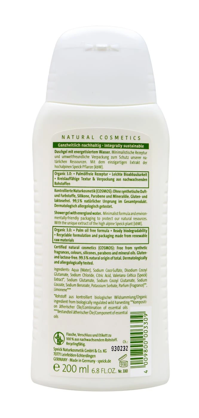 Speick Organic 3.0 Duschgel - 200 Ml 4 Speick Organic 3.0 Duschgel - 200 Ml – Bild 2