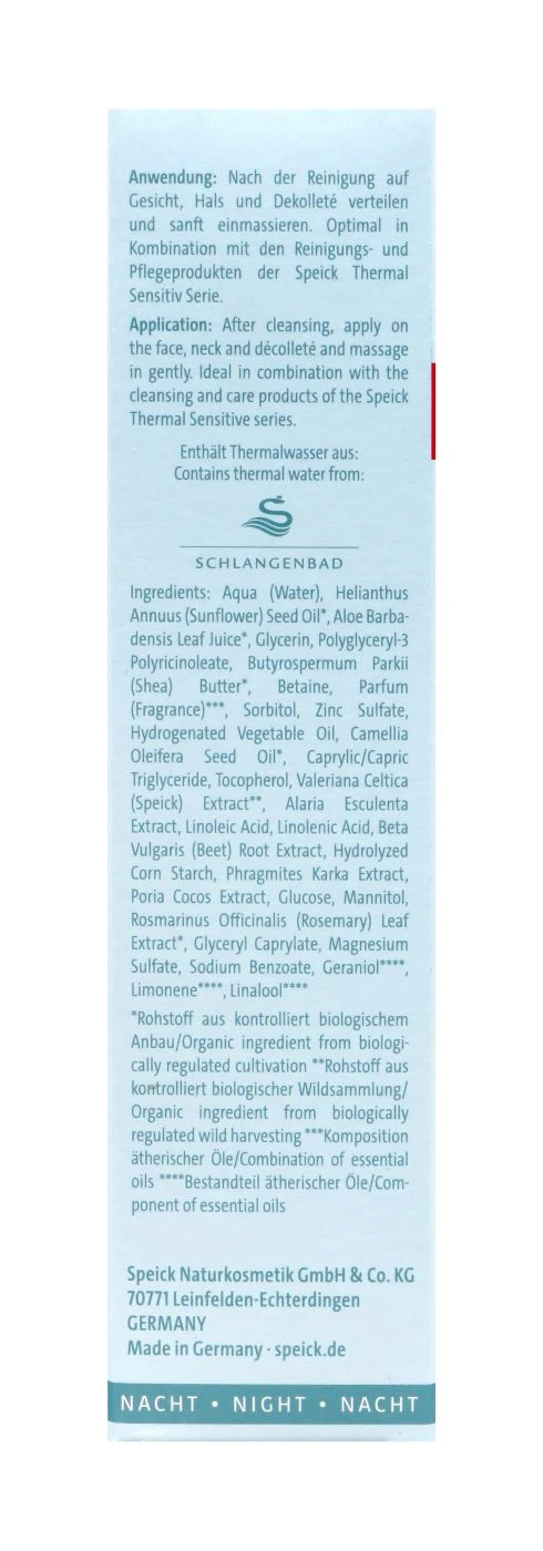 Speick Thermal Sensitiv Nachtcreme - 50 Ml 5 Speick Thermal Sensitiv Nachtcreme - 50 Ml – Bild 3