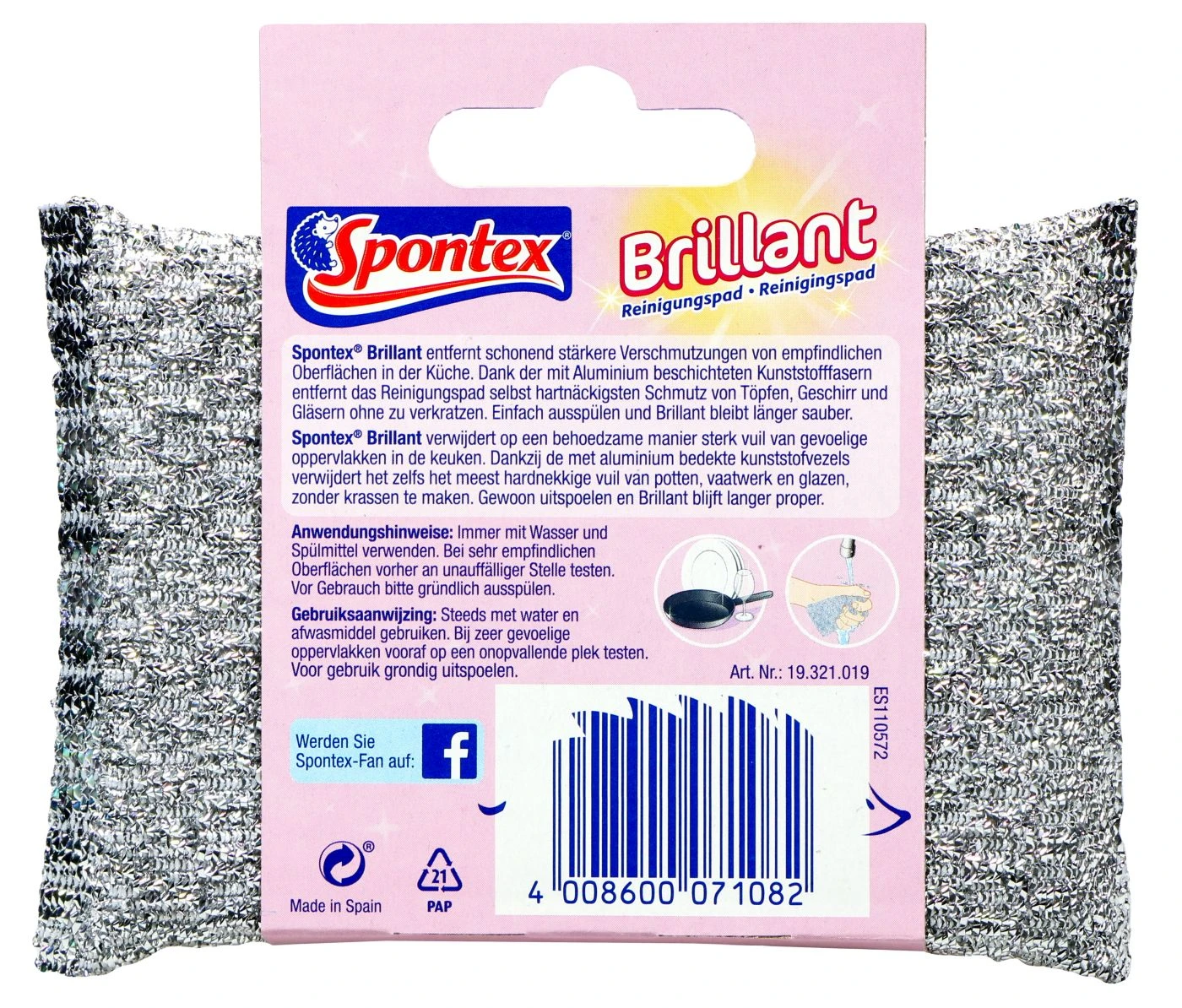 Spontex Reinigungs-Pad Billant 4 Spontex Reinigungs-Pad Billant – Bild 2