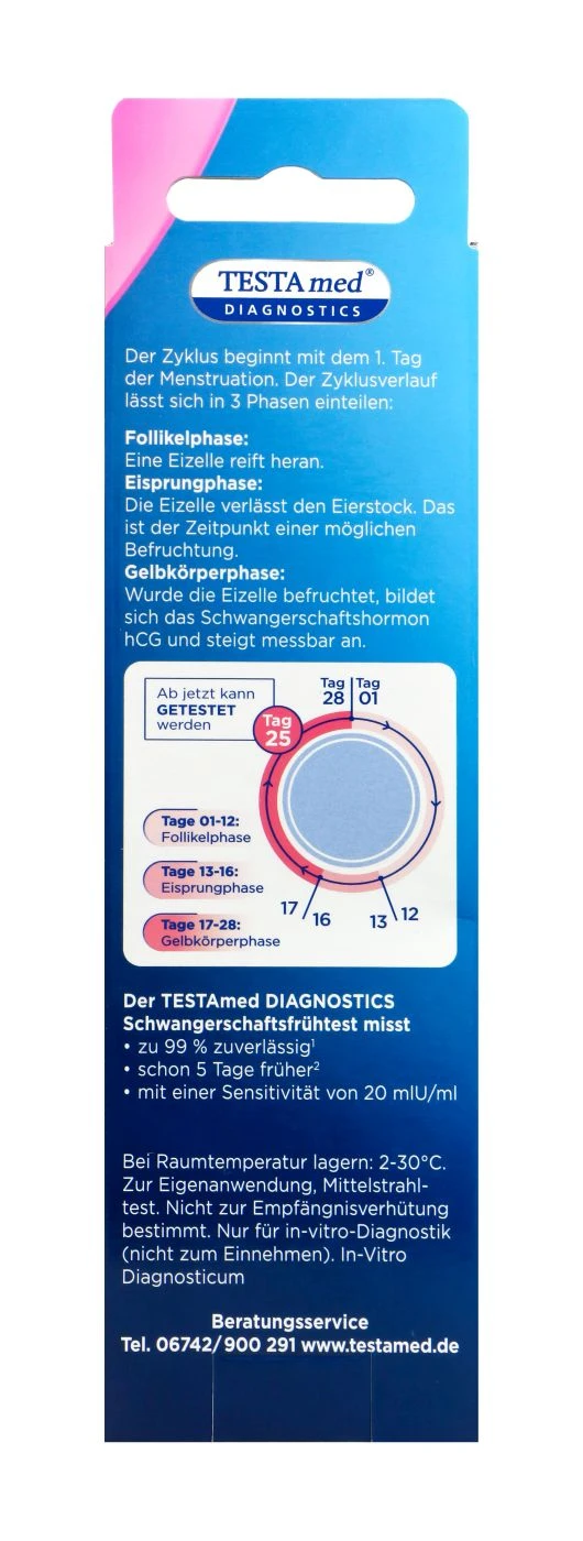 Testamed Schwangerschaftstest - 1 Stück 5 Testamed Schwangerschaftstest - 1 Stück – Bild 3