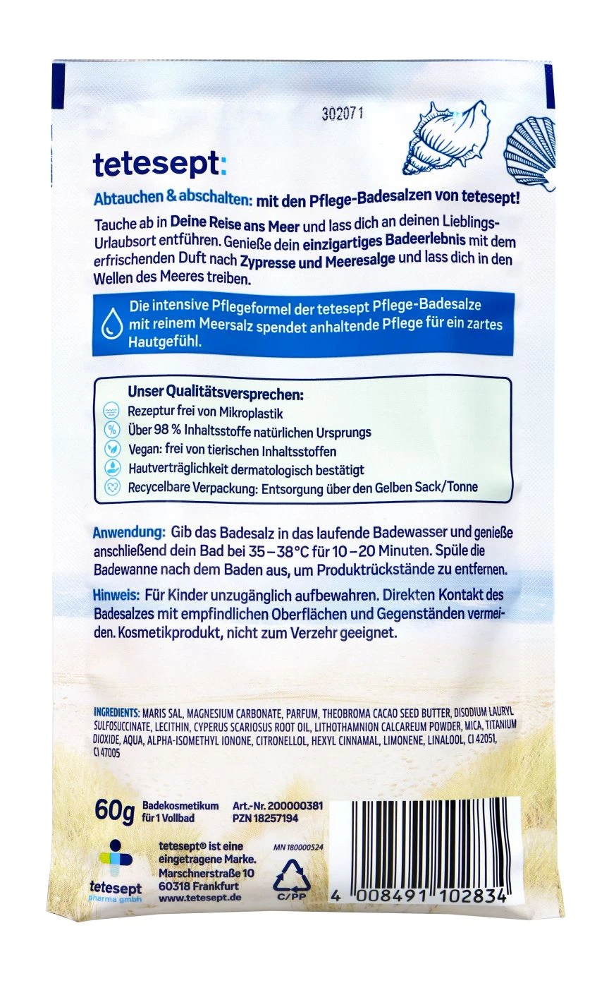 Tetesept Badesalz Deine Reise Ans Meer - 60 G 4 Tetesept Badesalz Deine Reise Ans Meer - 60 G – Bild 2