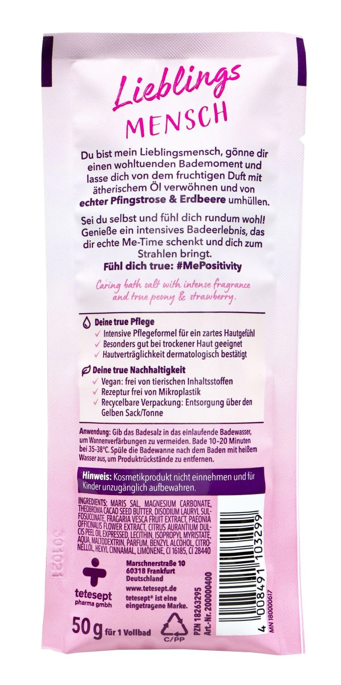 Tetesept Badesalz Herzenswünsche - 50 G 4 Tetesept Badesalz Herzenswünsche - 50 G – Bild 2