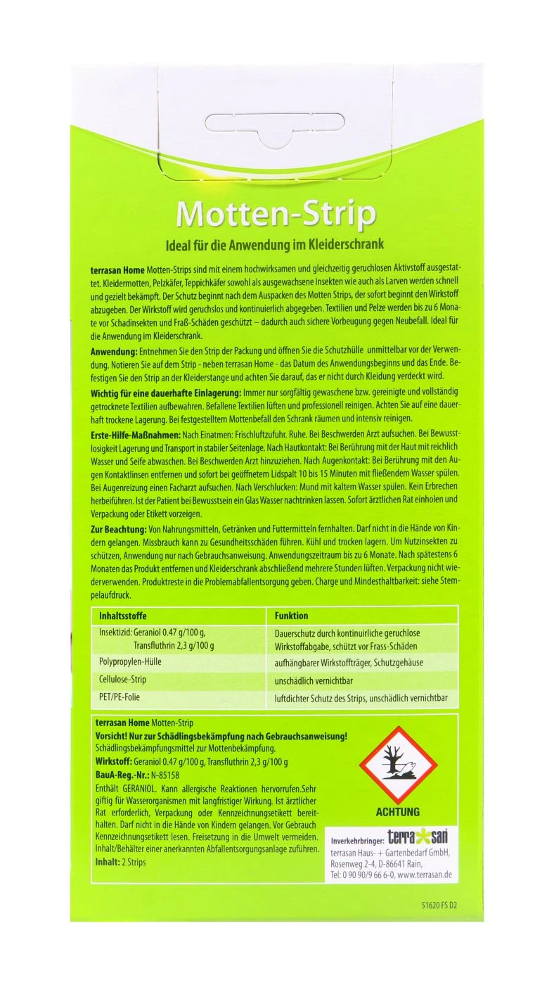 Terrasan Motten-Strips - 2 Stück 4 Terrasan Motten-Strips - 2 Stück – Bild 2