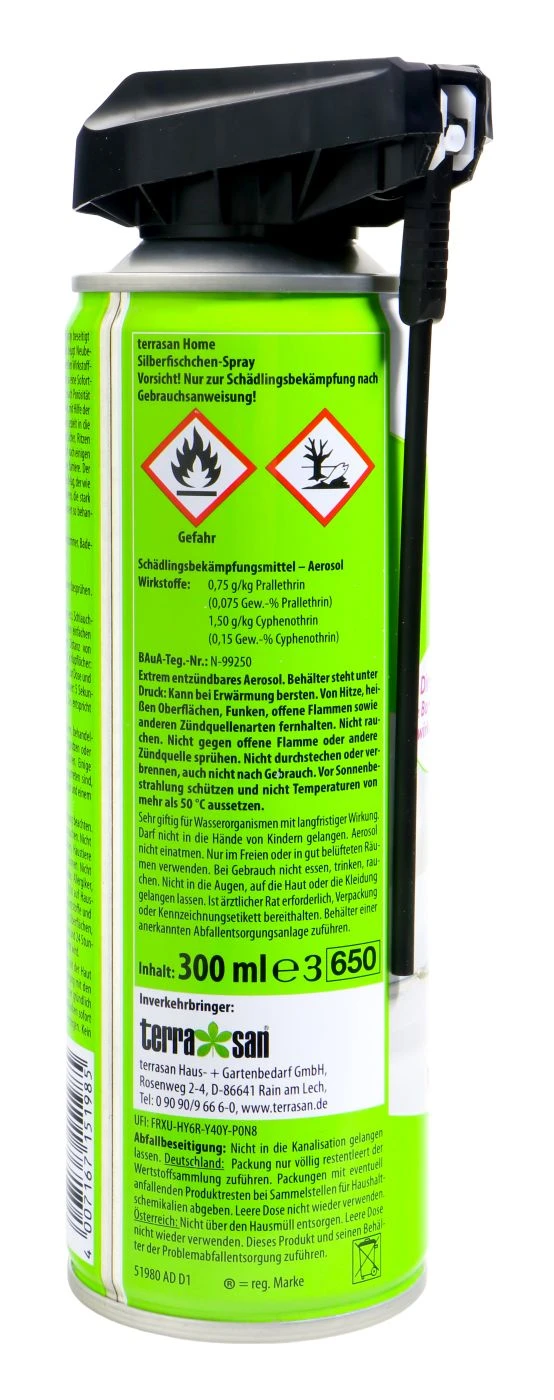 Terrasan Silberfischchen Spray - 300 Ml 4 Terrasan Silberfischchen Spray - 300 Ml – Bild 2